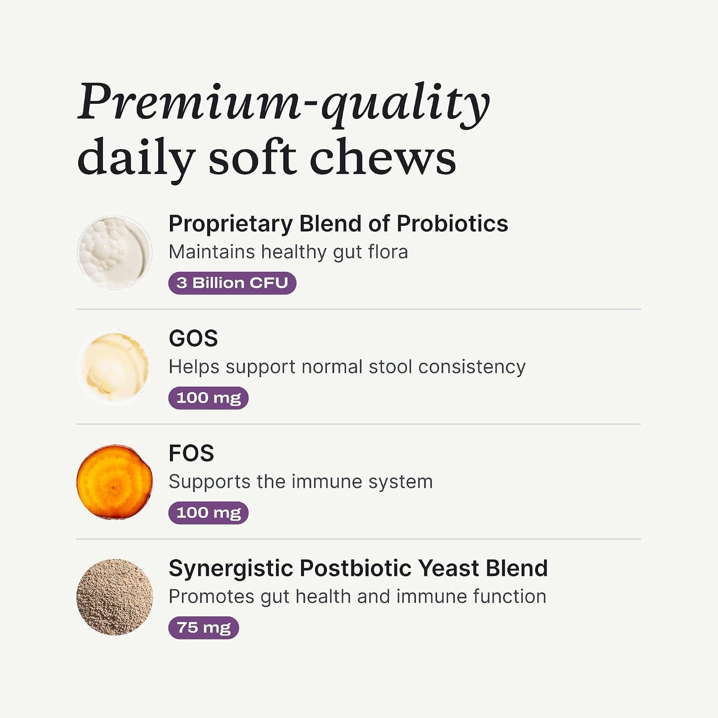 PetLab Co. Probiotics for Dogs, Support Gut Health, Occasional Diarrhea, Digestive Health & Seasonal Allergies - 30 Soft Chews - Packaging May Vary
